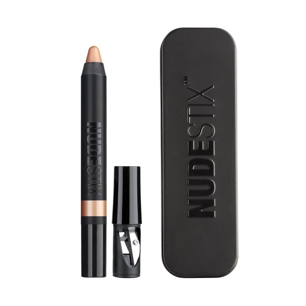 Nudestix Magnetic Luminous Eye Color Pencil, Eyeshadow + Eyeliner + Primer + Highlighter Stick - Praia (Satin Finish)