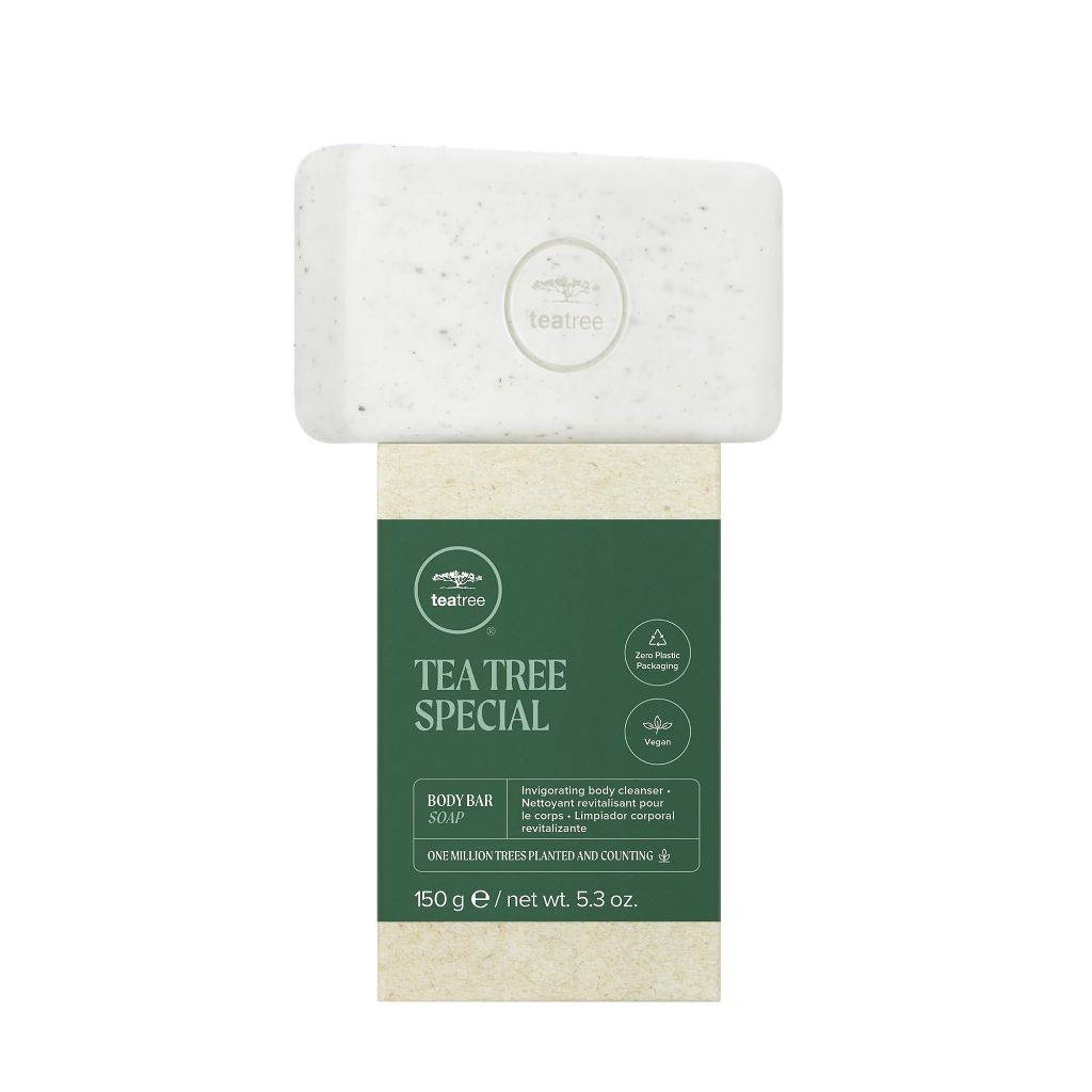 Tea Tree Body Bar Soap, Deep Cleans + Exfoliates, For All Skin Types