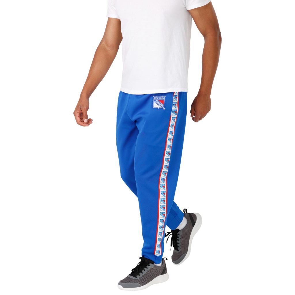 FOCO Men's Standard NHL Team Color Stripe Logo Track Suit Pants