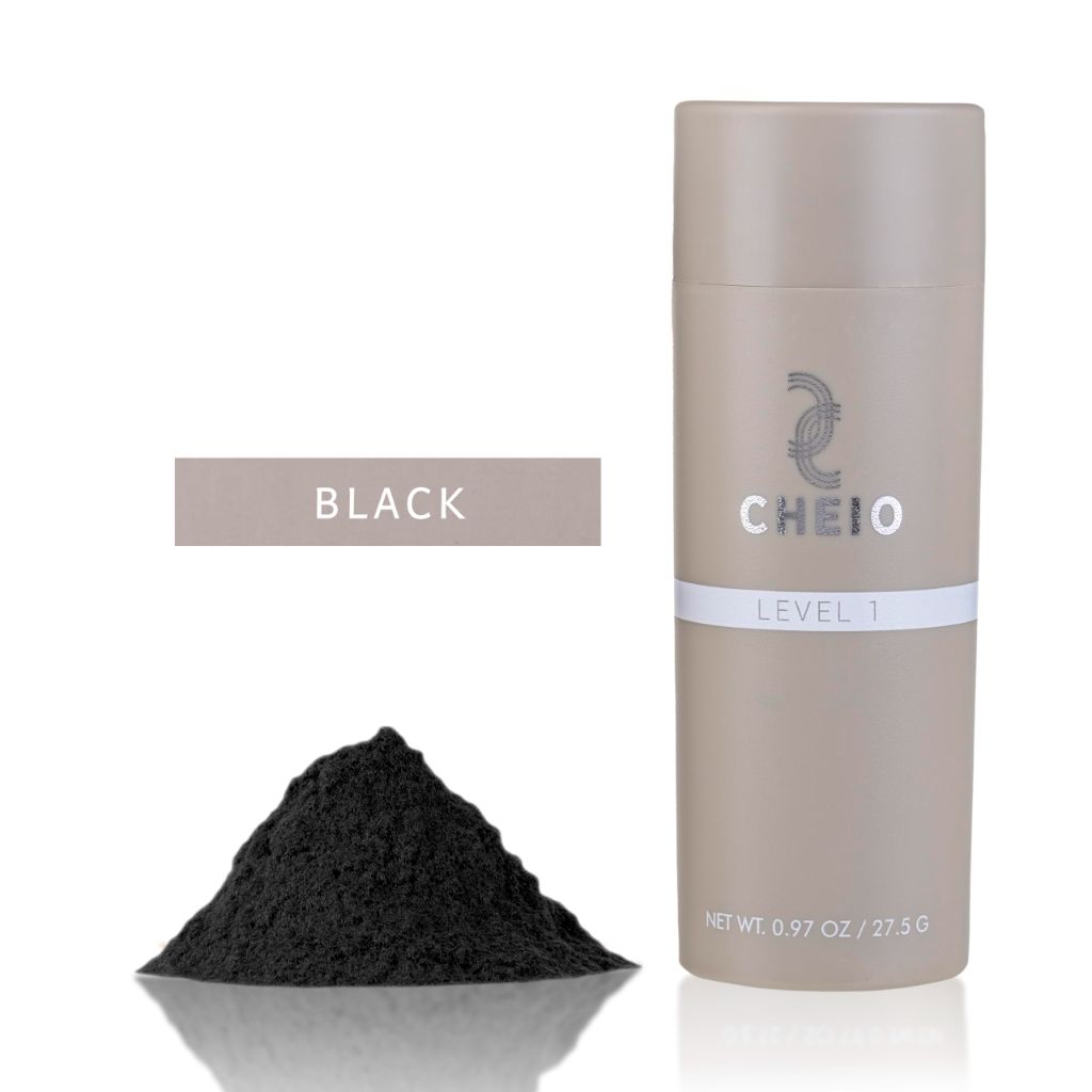 Cheio - Hair Thickening Fibers - 27.5g - Level 1 (Black)