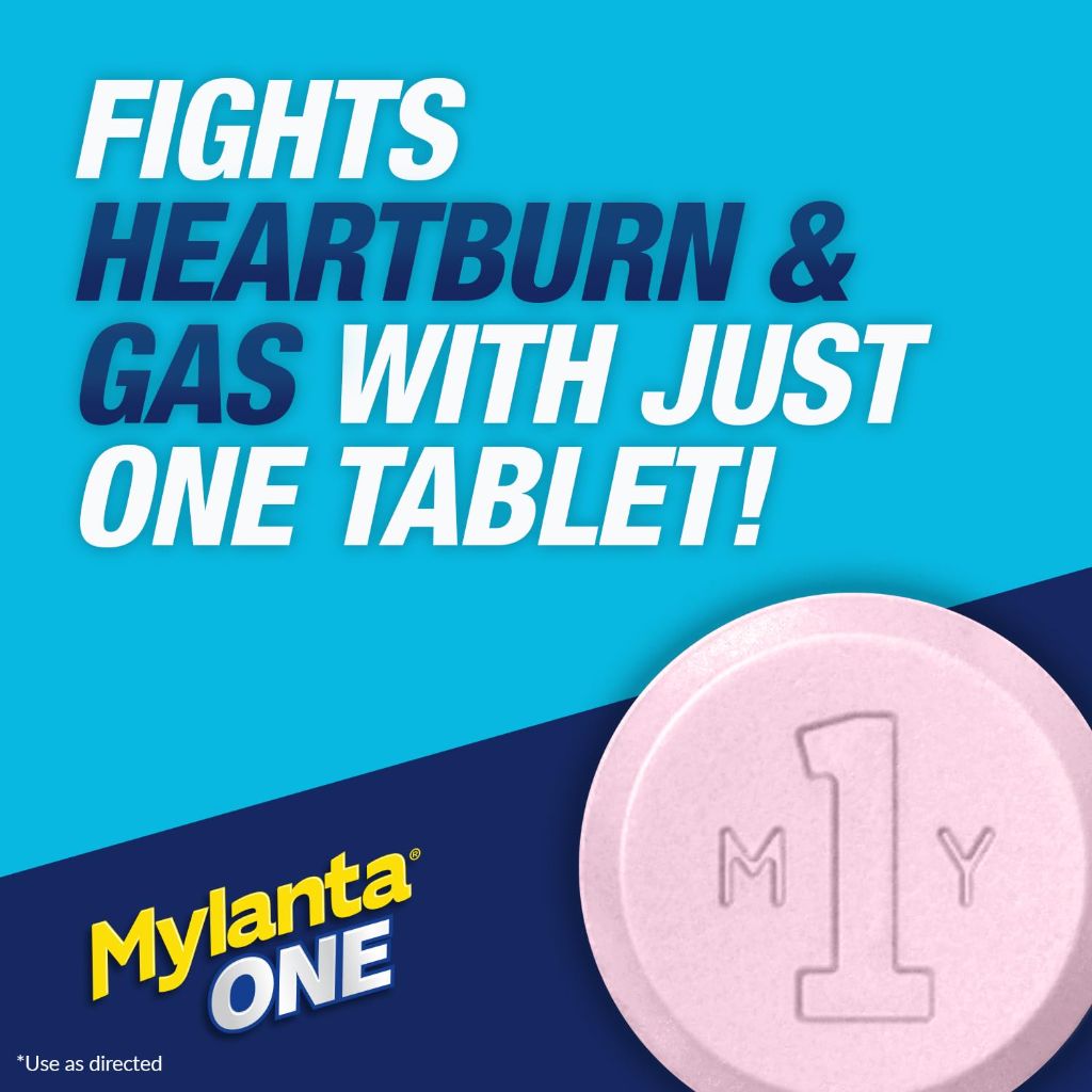 Mylanta Antacid + Anti-Gas Eco Care Tablets - Lemon Mint - 50ct