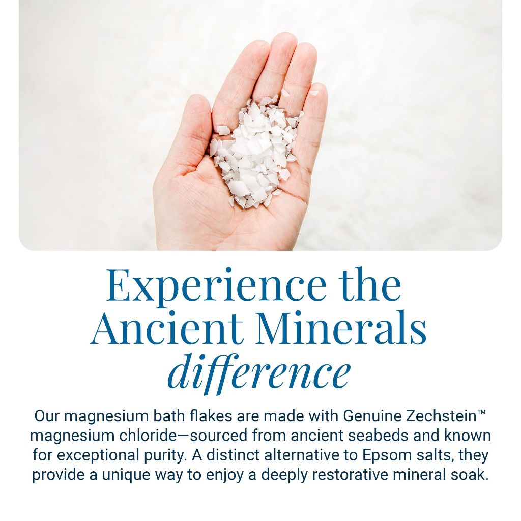 Ancient Minerals Magnesium Bath Flakes , 8lb Bag
