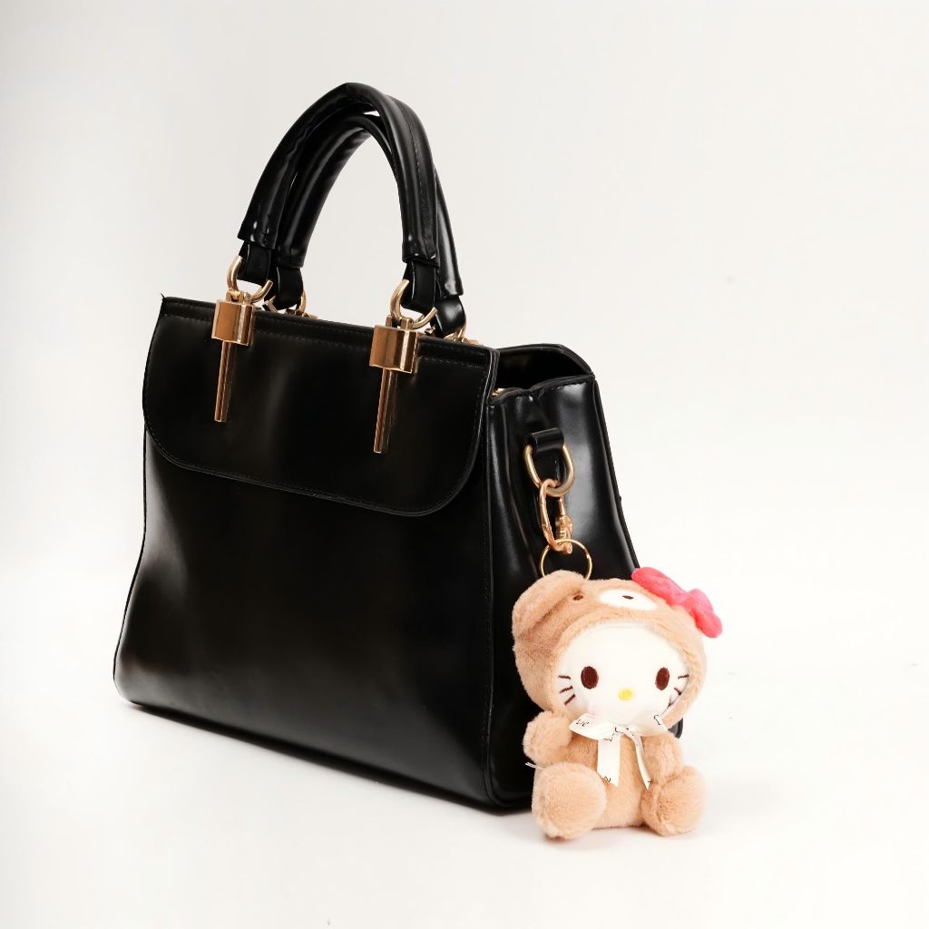 Off-Mess Cute Plush Bag Charm for Women Purses, Backpack - Mini Soft Stuffed Keychain, 4"+ 5" Lovely Decorative Accessories for gift