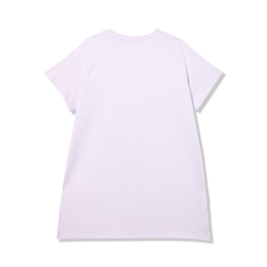 PUMA Women's Essentials Relaxed Fit T-Shirt Dress, Lilac Frost, 1X