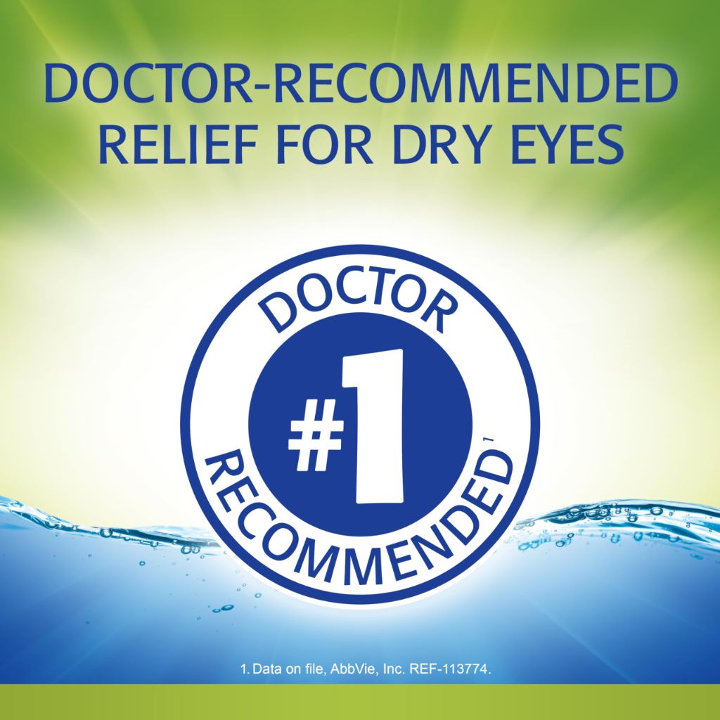Refresh Relieva for Contacts Lubricant Eye Drops For Dry Eyes, 0.27 Fl Oz Sterile