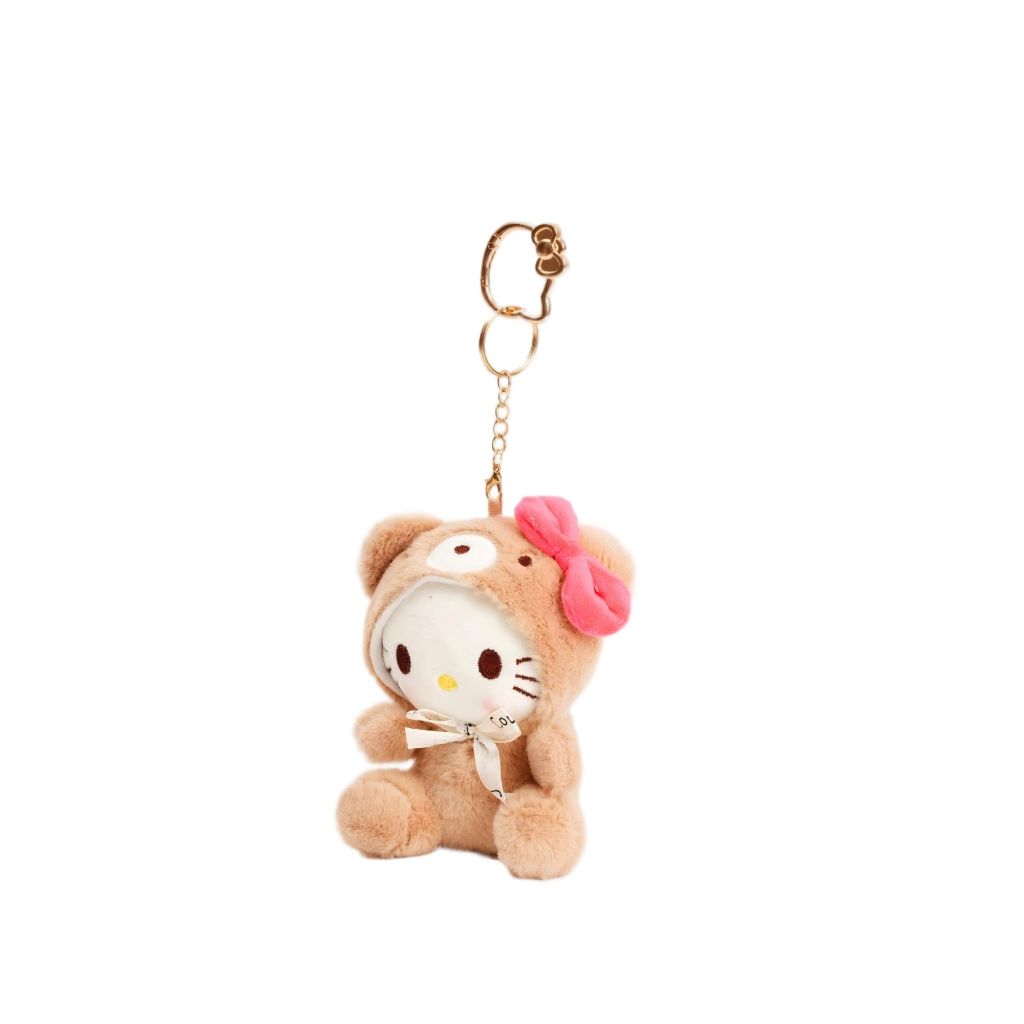 Off-Mess Cute Plush Bag Charm for Women Purses, Backpack - Mini Soft Stuffed Keychain, 4"+ 5" Lovely Decorative Accessories for gift