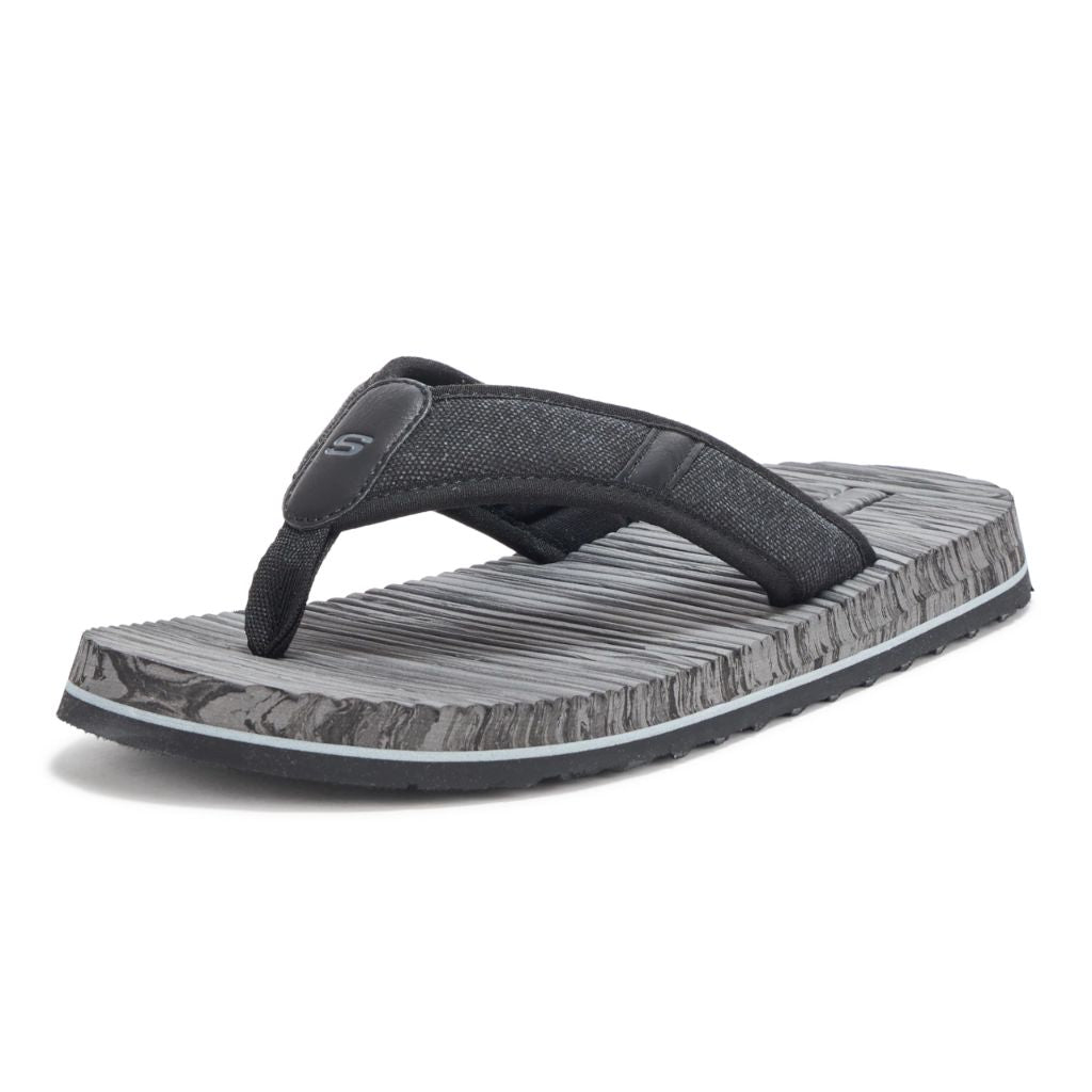 Skechers Men's Tantric-Rafe Thong Sandal, Blk - size 12