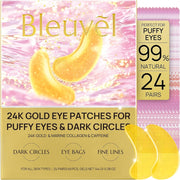 24K Gold Under Eye Masks - 24 Pairs