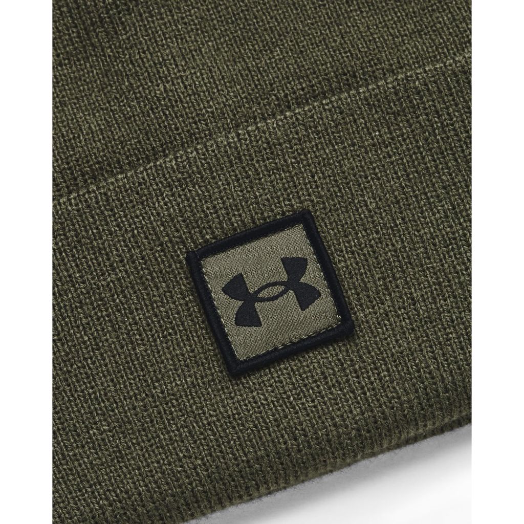 Under Armour Men's Halftime Cuff Beanie, (390) Marine OD Green / / Black, One Size Fits Most
