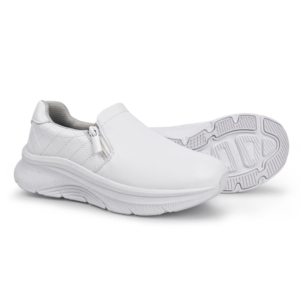 Hawkwell Women's Slip On Arch Support Shoes, Diamond White - size 11