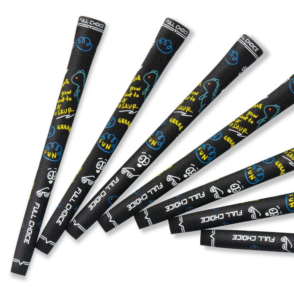 Full Choice Vitality+ Rubber Golf Grips,  Standard Size, RG03, Pack of 13 with Solvent