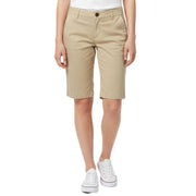 French Toast Juniors Stretch Twill Bermuda Shorts, Beige - size 14