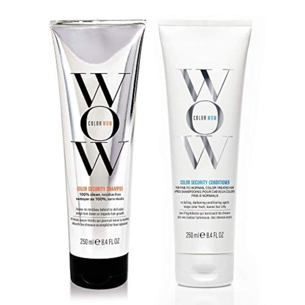 Color Wow Color Security Shampoo and Conditioner, Fine to Normal Hair, Duo Set, 8.4oz