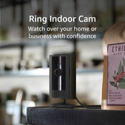 Ring Indoor Cam — Home or business security in 1080p HD video, Black