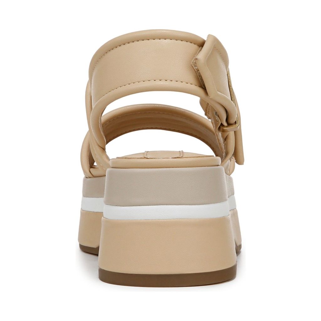 Franco Sarto Women's Piper Platform Slingback Sandals (Buff Beige Faux Leather) - Size 8.0 M