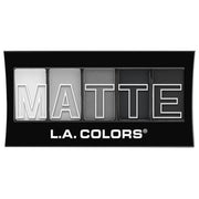 L.A. Colors Matte Eyeshadow Palette  Black Lace