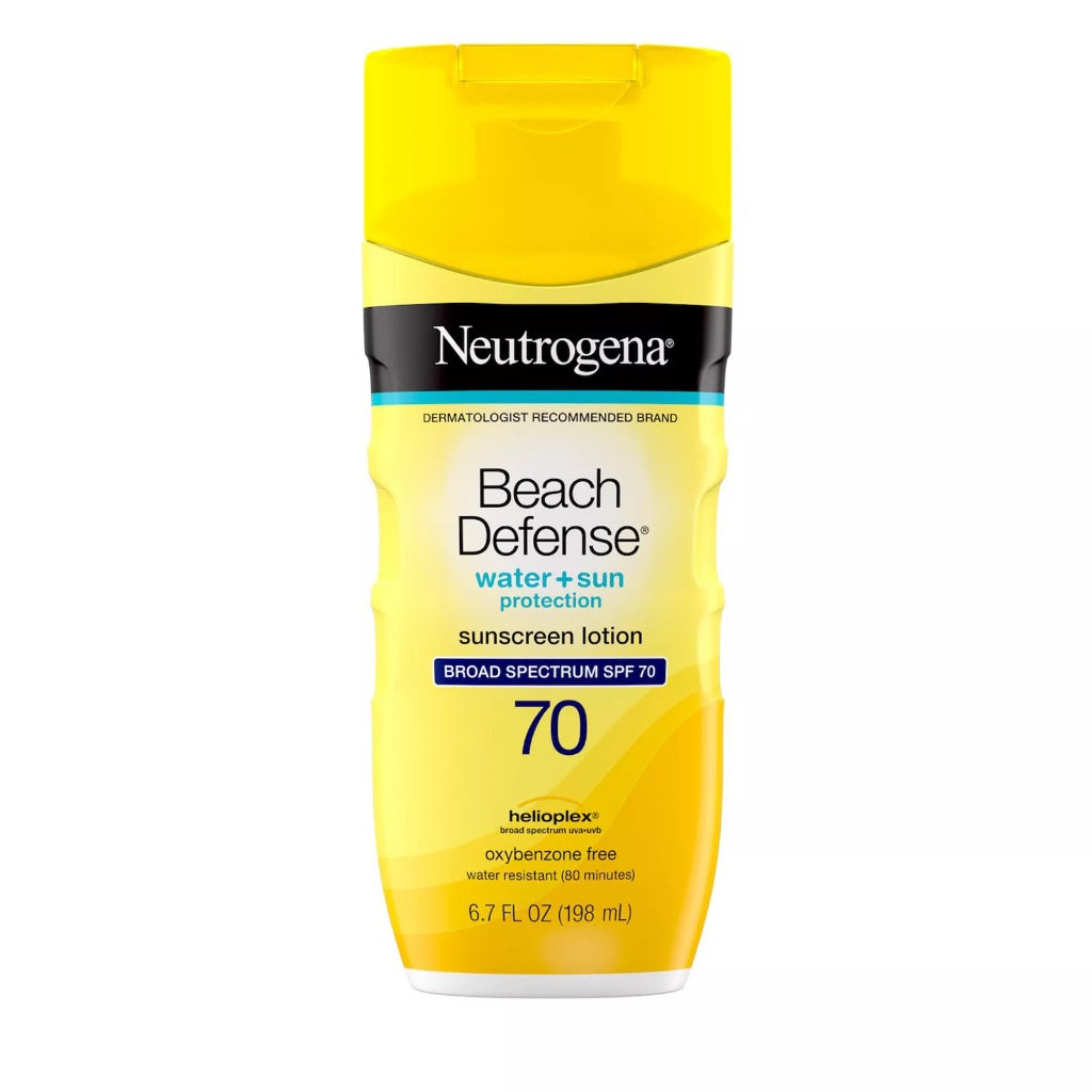 Neutrogena Beach Defense Water Plus Sun Protection Sunscreen Lotion Broad Spectrum SPF 70 - 6.7 fl. oz.