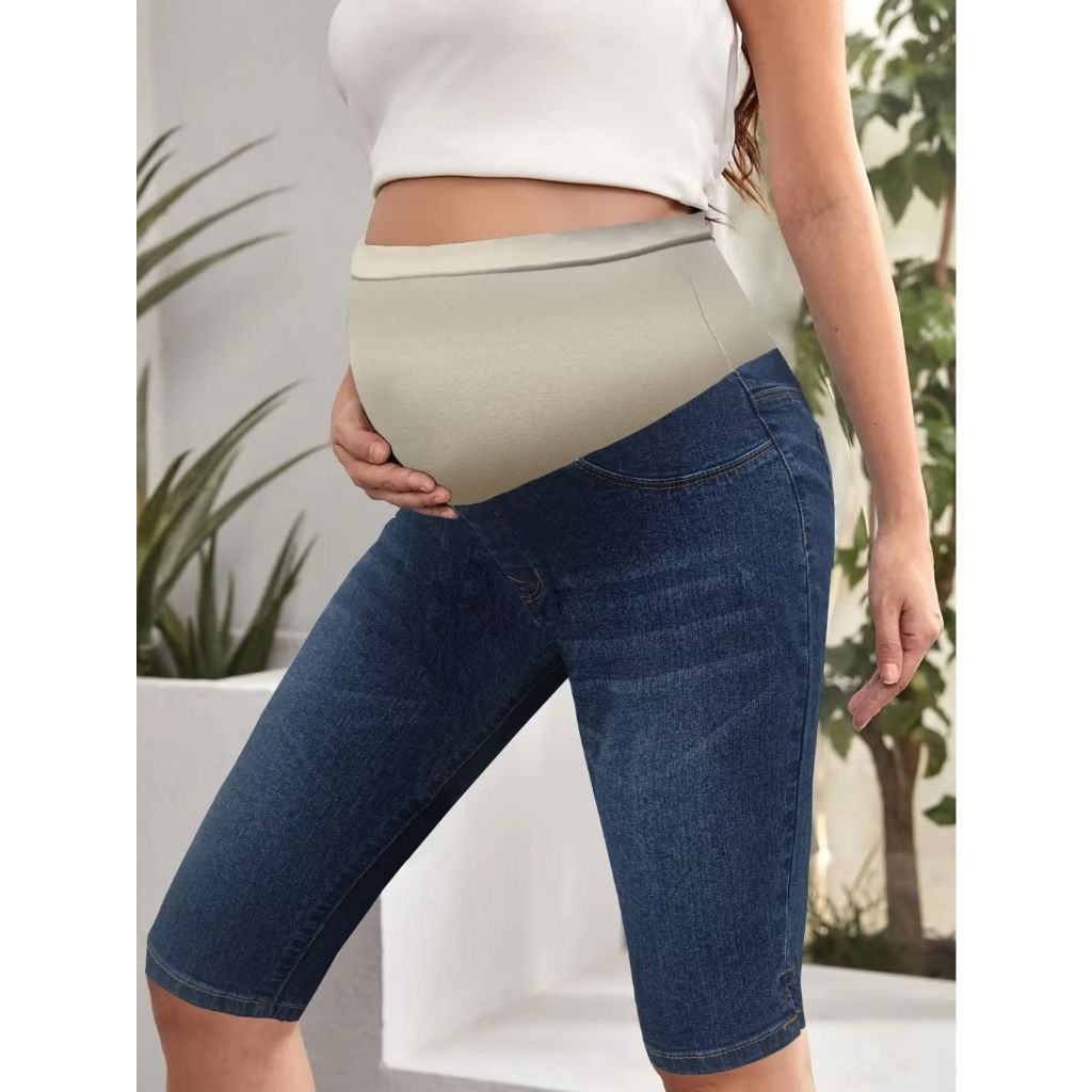Hybrid & Company Women's Comfy Maternity Shorts Vintage, Small