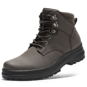 ANJOUFEMME Men's Winter Hiking Boots, Lightweight Ankle Support (Brown 10.5)