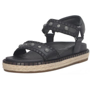 Lucky Brand Ullani Studded Platform Sandal, Black - size 8