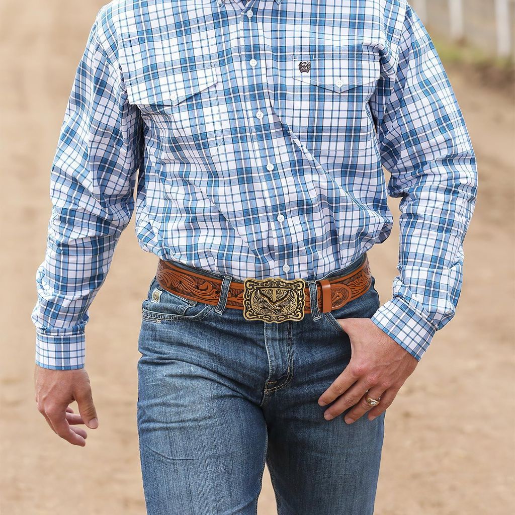 BELTROAD Western Belts Unisex, Cowboy Cowgirl Belt with Western Buckle Men's Belt