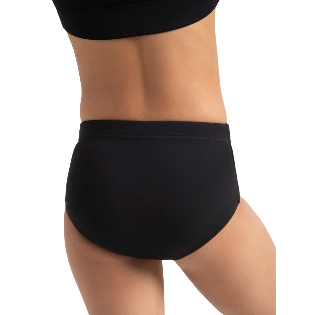Capezio girls Brief underwear, Black, US M