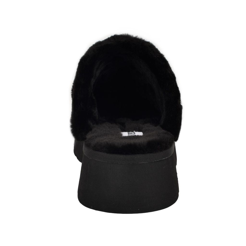 Guess Women's Danikas Slipper, Black Velvet Rhinestone Logo 001(, 9M)