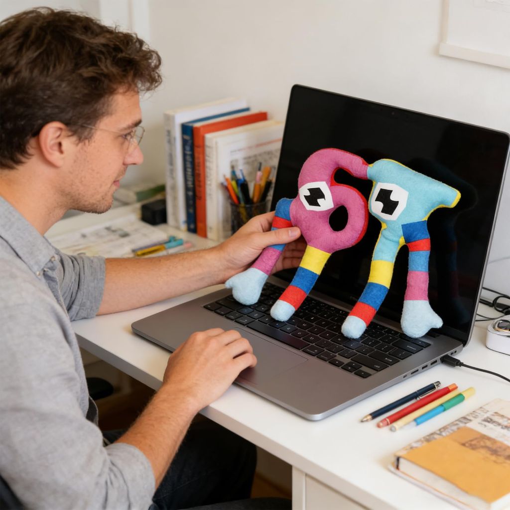 Plush Toy, 10 Inch Cute Plush, The Ideal Gift for Fans and Collectors (Purple)