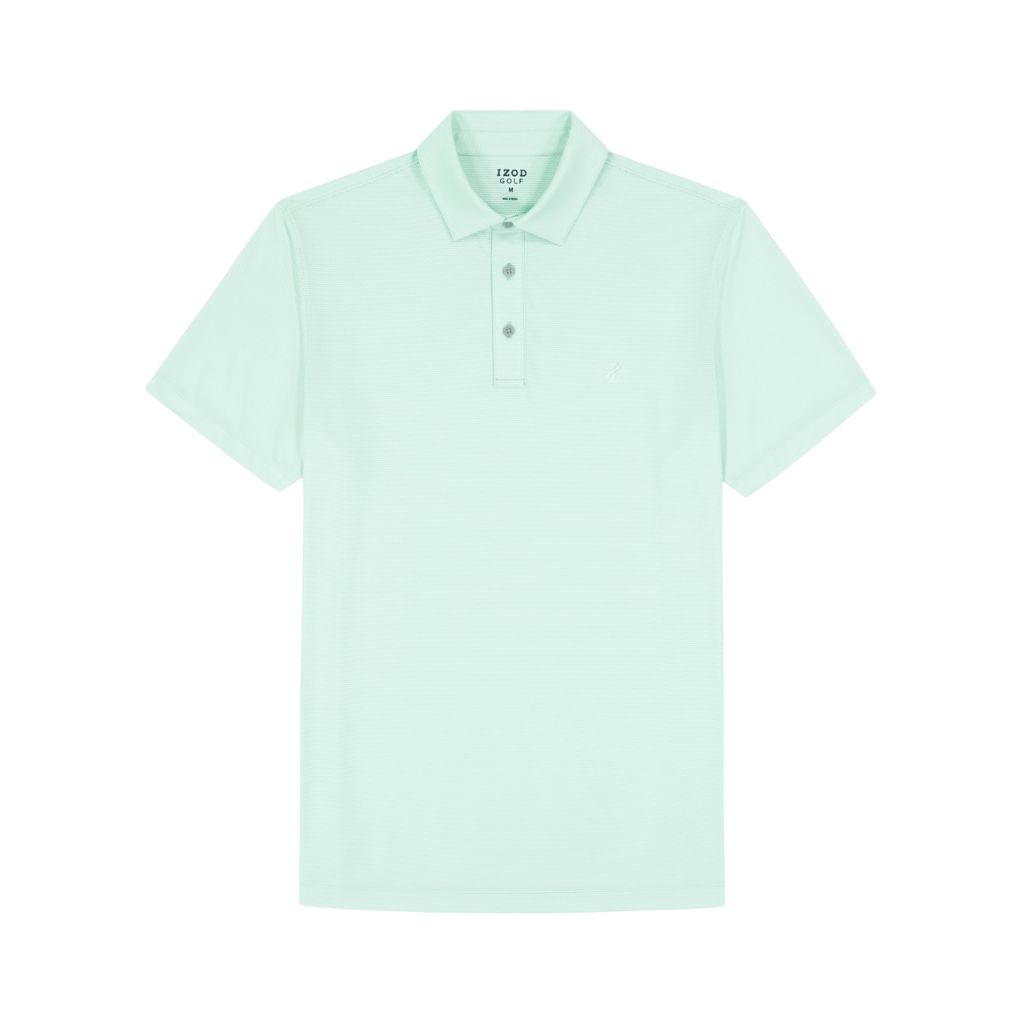 Izod Men's Swingflex Performance Mesh Polo, Limpet Shell, SZ S