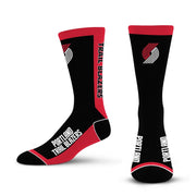 For Bare Feet NBA PORTLAND TRAILBLAZERS MVP Crew Sock Team Color Medium