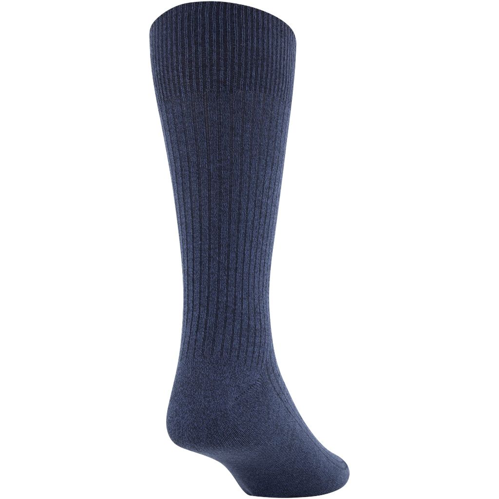 GOLDTOE Men's Stanton Crew Socks, Multipairs, Chambray/Denim/Midnight (12-Pairs), Large