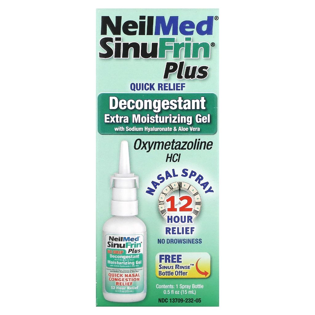 Neilmed Sinufrin Plus Decongestant Moisturizing Gel.5 Fluid Ounce