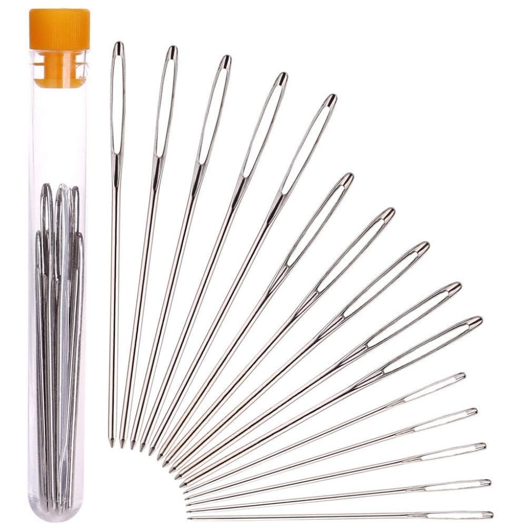 H&S Sewing Needles Set for Beginners and Professionals - 15 Stainless Steel