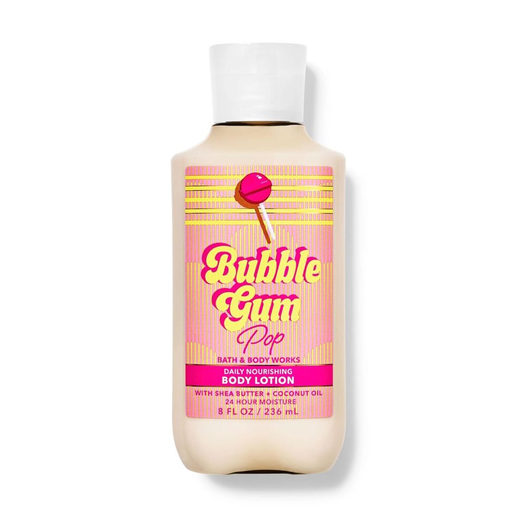 Bath and Body Works Super Smooth Body Lotion Sets Gift For Women 8 Oz ( Bubble Gum)