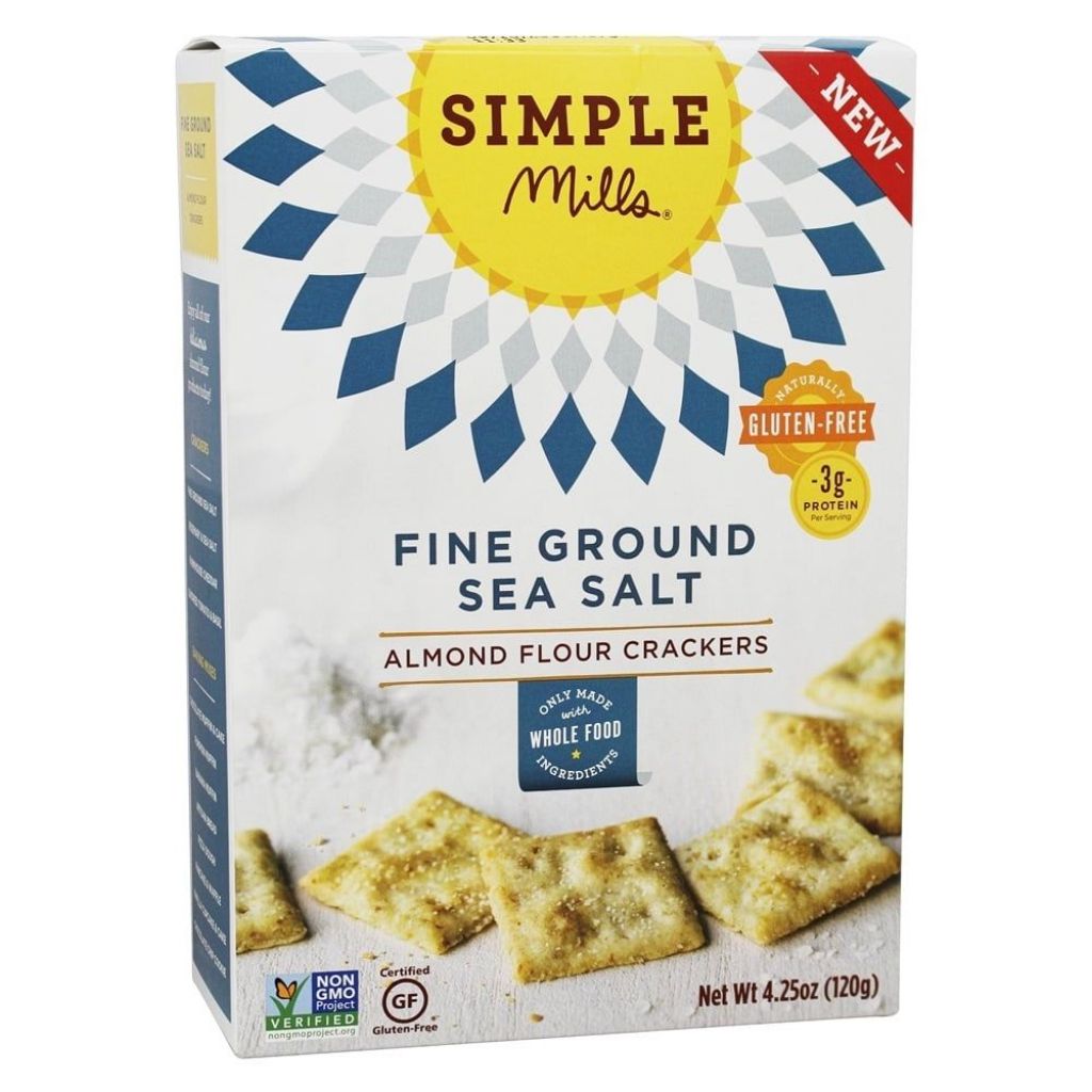 ALMOND FLOUR CRACKERS, SEA SALT
