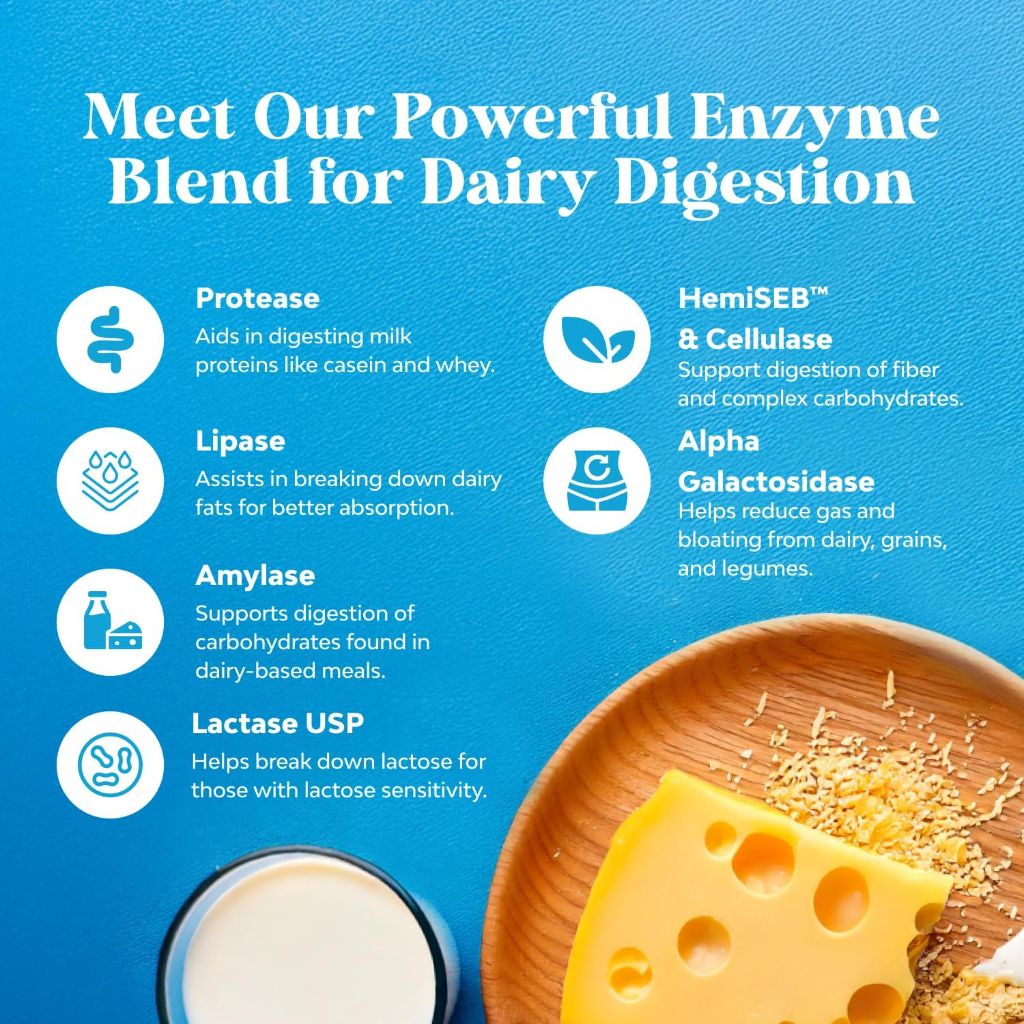 Nature's Craft Dairy Relief Lactose Intolerance Digestive Enzymes - 60ct