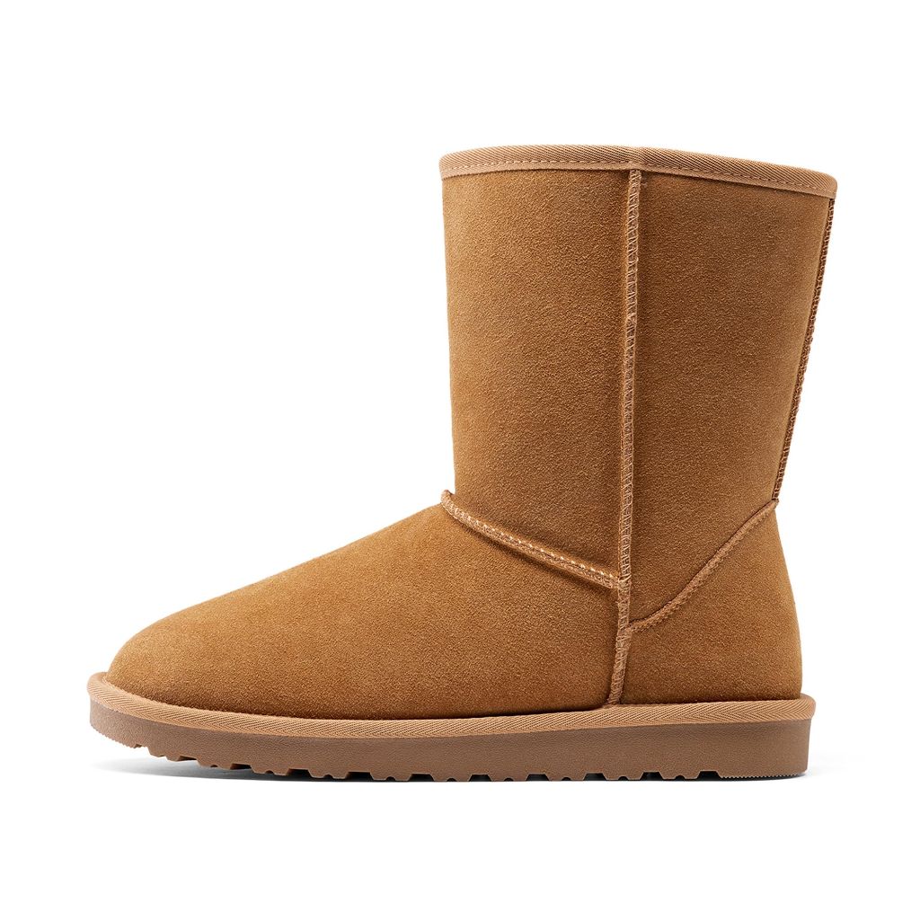 SZ 9, Bruno Marc Men's Winter Boots Cold | Suede Faux Fur Lining | Chestnut