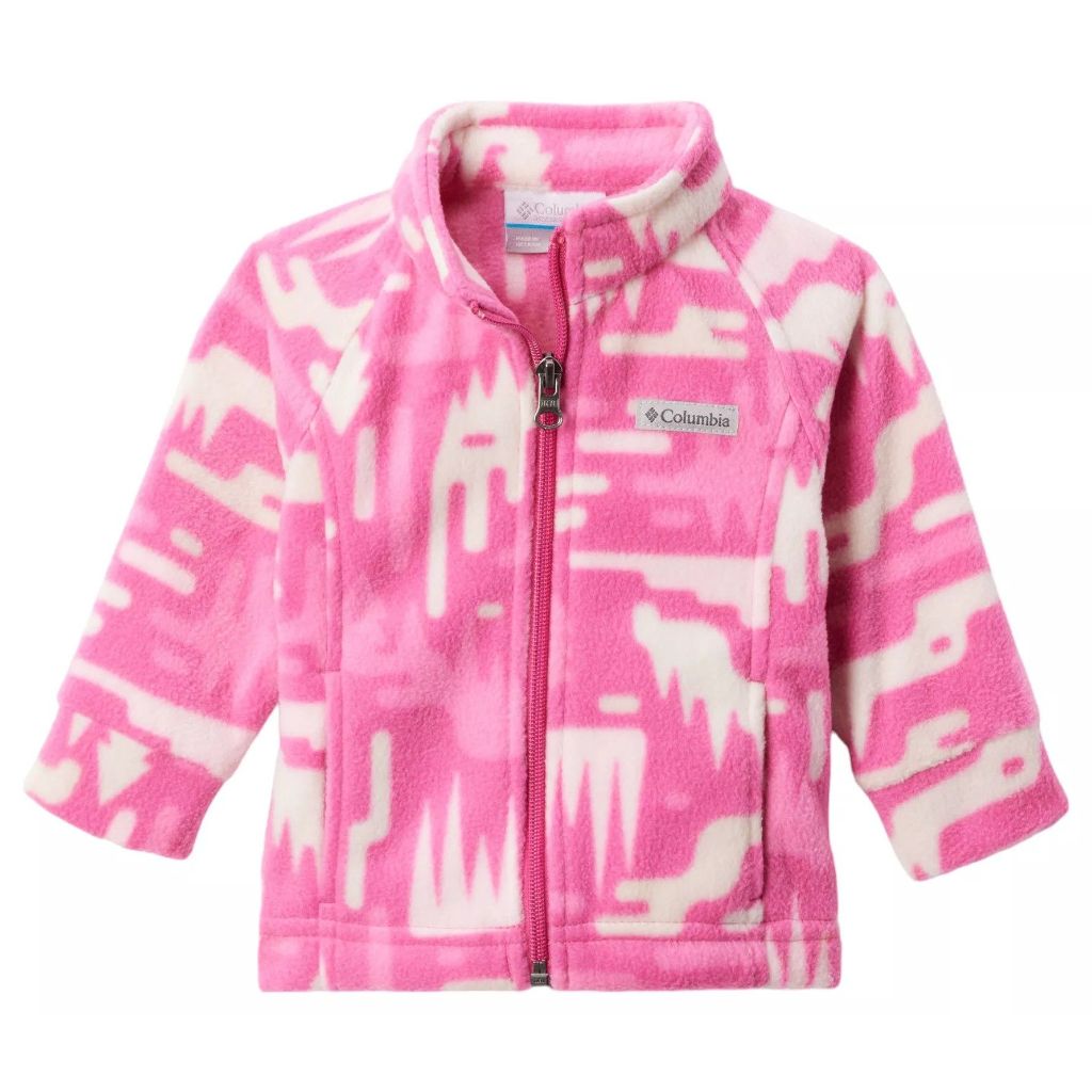 Columbia Benton Springs II Printed Fleece, Youth 6-12, Pink/White