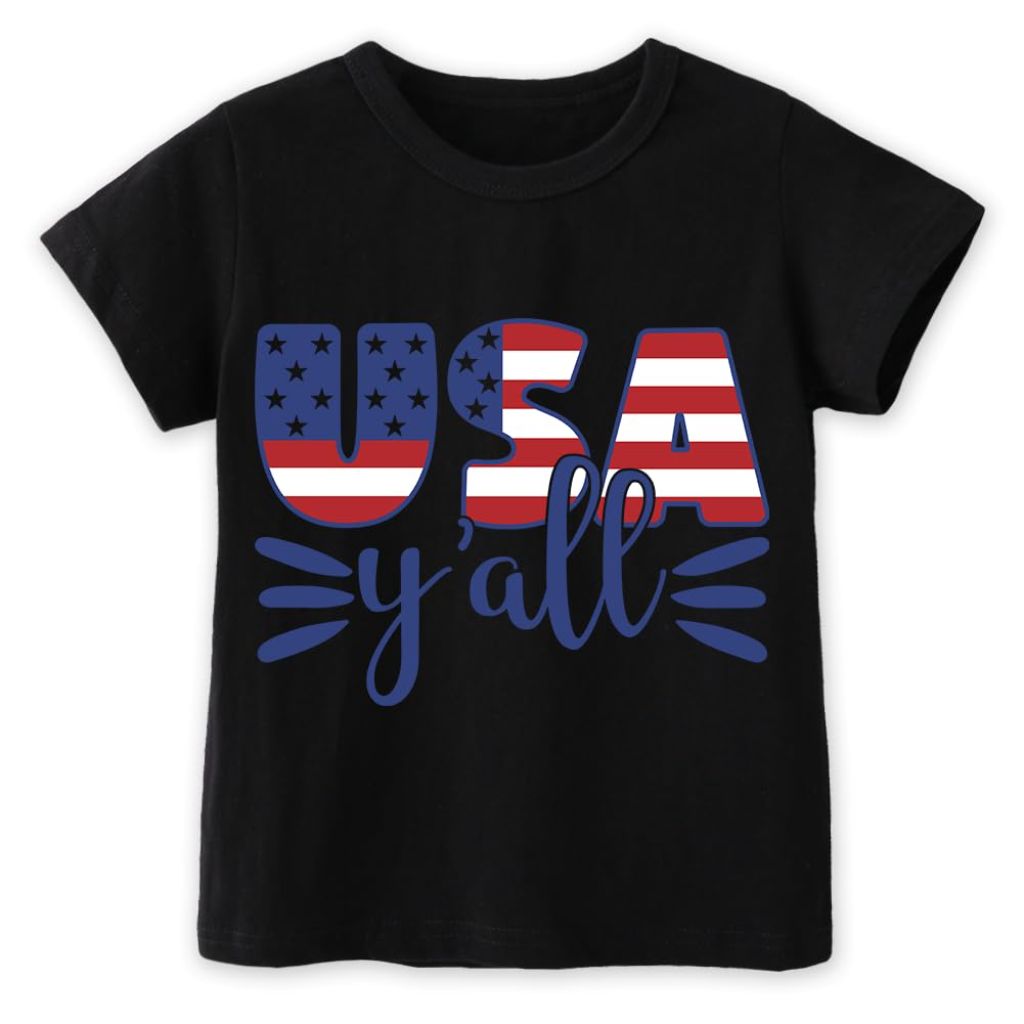 SZ 2-8T Funny 4th of July Shirt Toddler Kids | Red White and Blue