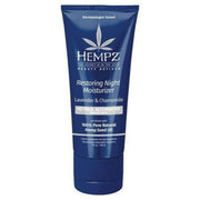 Hempz Lavender & Chamomile Restoring Night Facial Moisturizer with Bakuchiol, 3 OZ