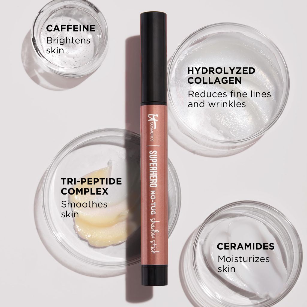 IT Cosmetics Superhero No-Tug Waterproof Eyeshadow Stick - Epic Amethyst (Lavender Pearl), 0.05 oz