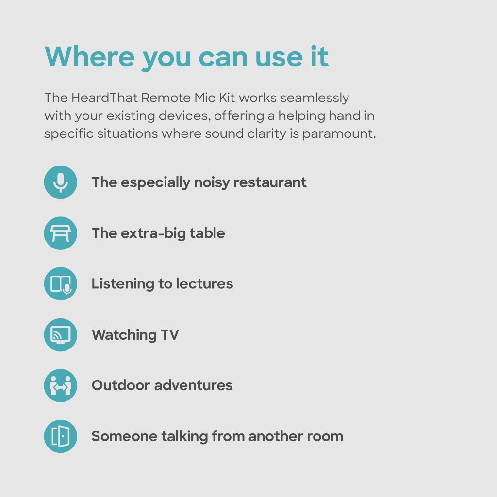 HeardThat Remote Wireless Microphone Kit