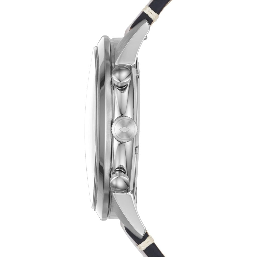 Fossil Men's Townsman 44mm Chronograph Luggage Leather Watch, Brown/Navy FS5279