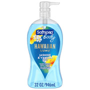 Softsoap Moisturizing Body Wash, Hawaiian Luau, Jasmine and Vanilla Scent, 32 oz