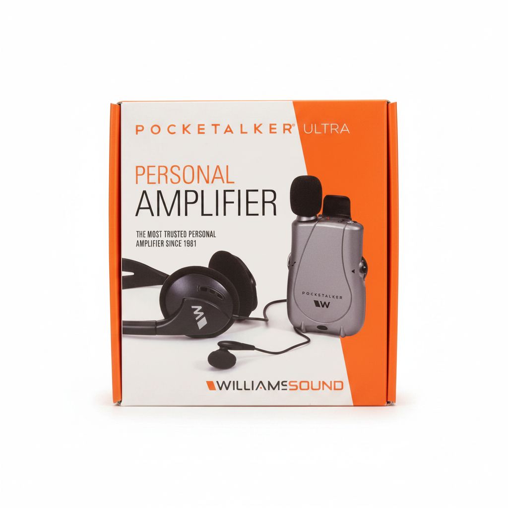 Pocketalker Ultra Personal Sound Amplifier Duo Pack System
