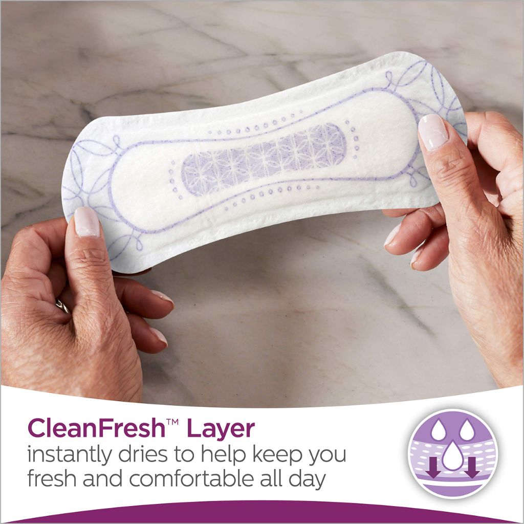 Poise Incontinence Panty Liners, Very Light Absorbency, Regular - 48ct