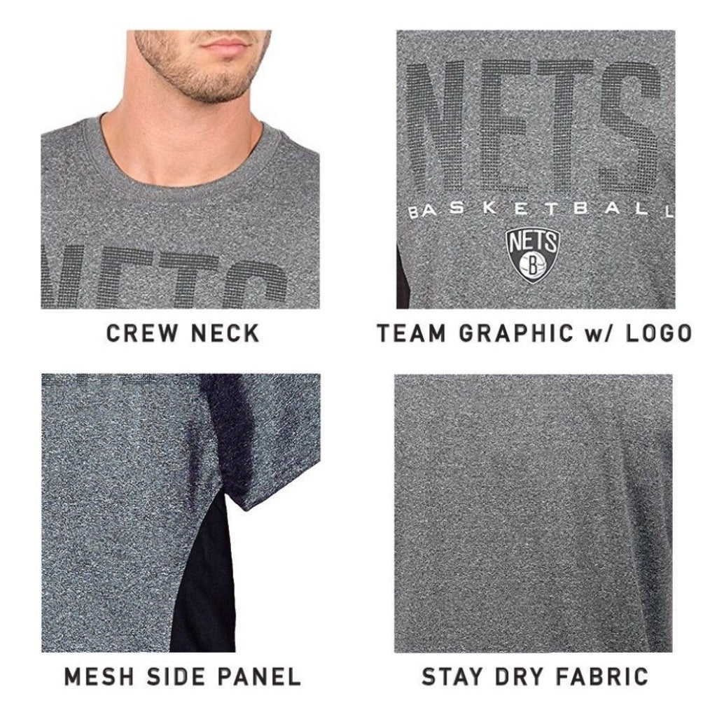 Ultra Game Men's Standard Active Tee Shirt  Charcoal Heather  Large