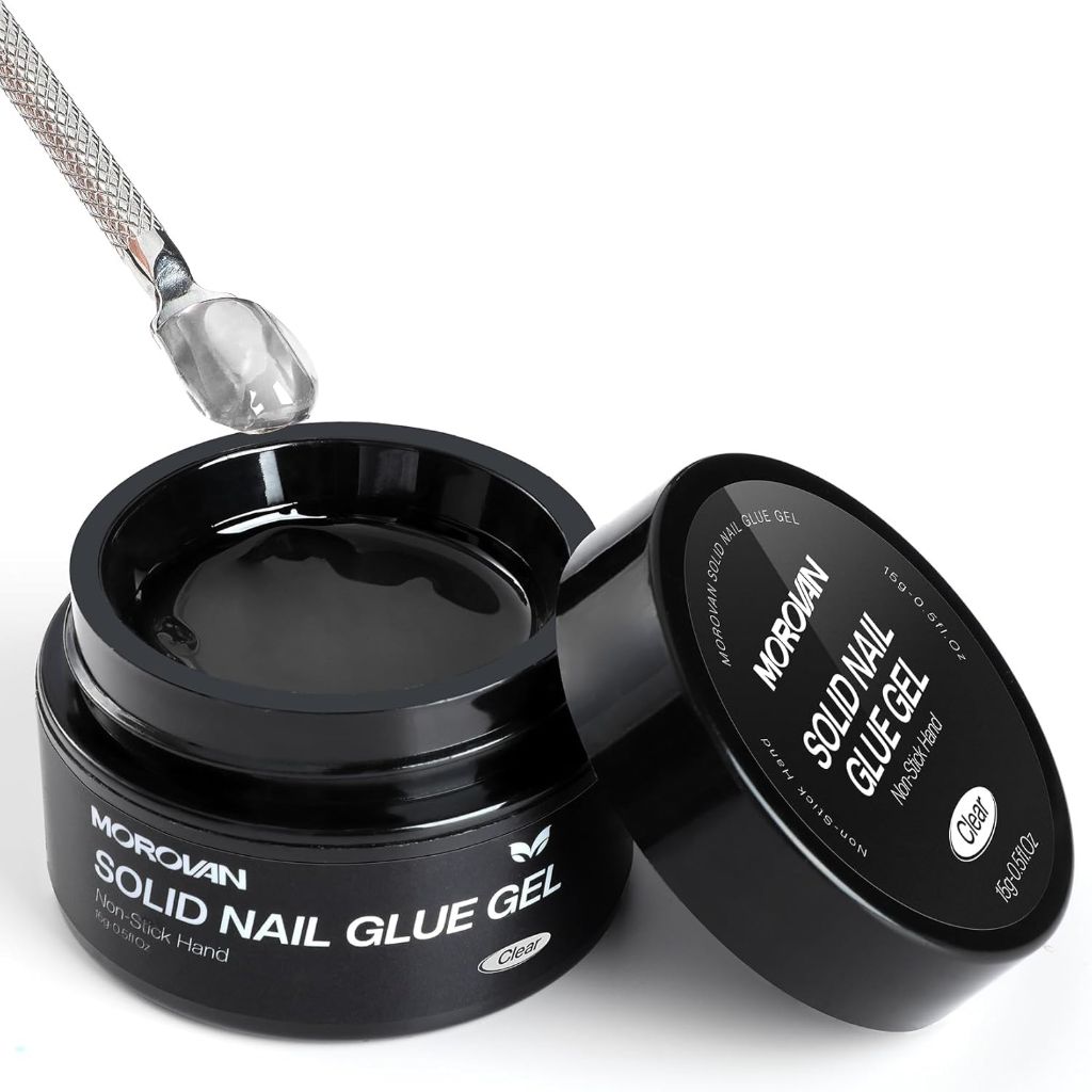 Morovan Solid Nail Glue Gel: No Mess Precision Application