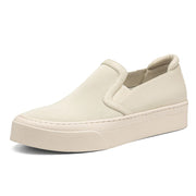 NEWBELLA Cosy Women's Casual Slip-On Women Sneakers (Beige, Adult, Women, 9, Numeric, US Footwear Size System, Medium)