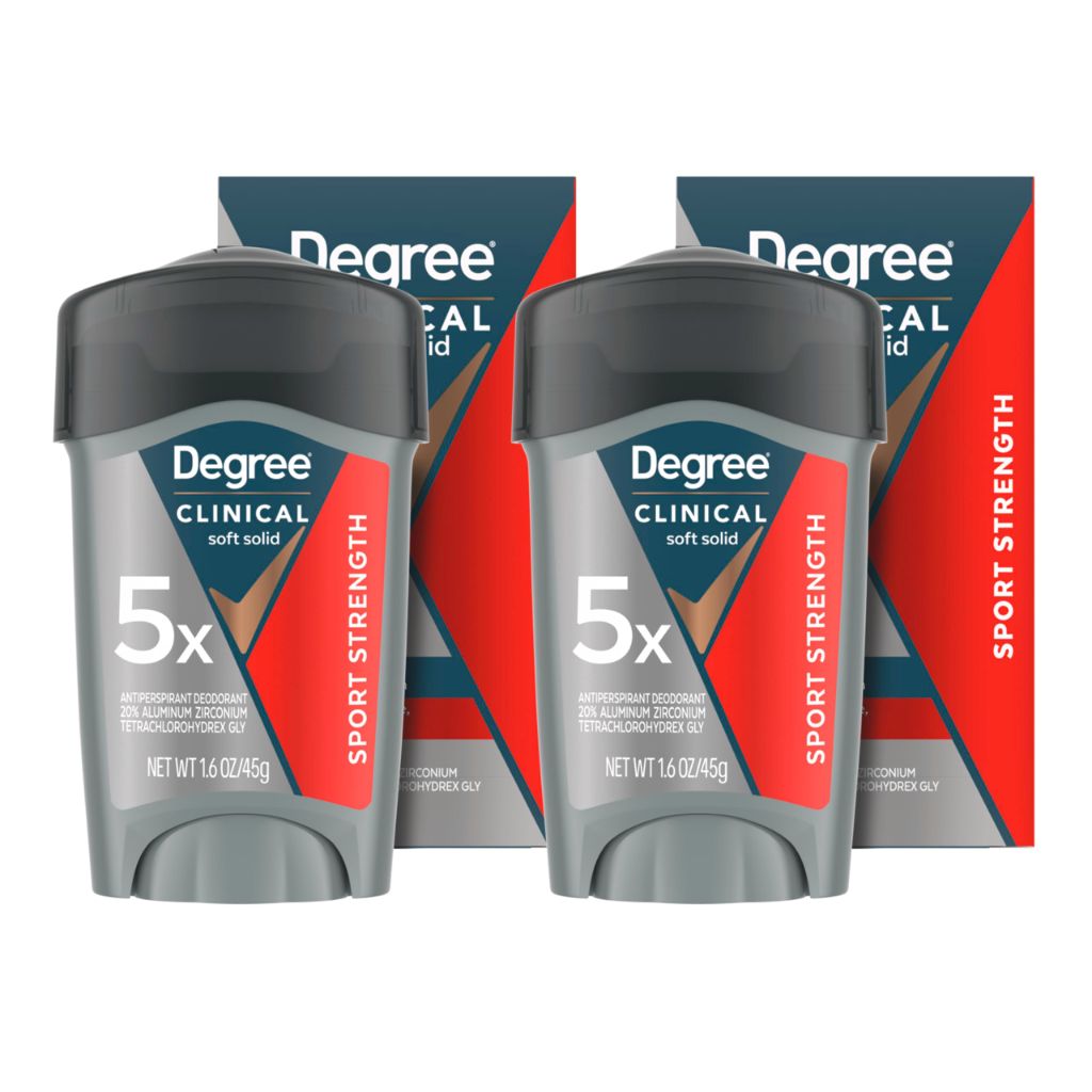 Degree Men's Clinical Strength Antiperspirant Deodorant - Sport Strength, 1.7oz (2 Pack)